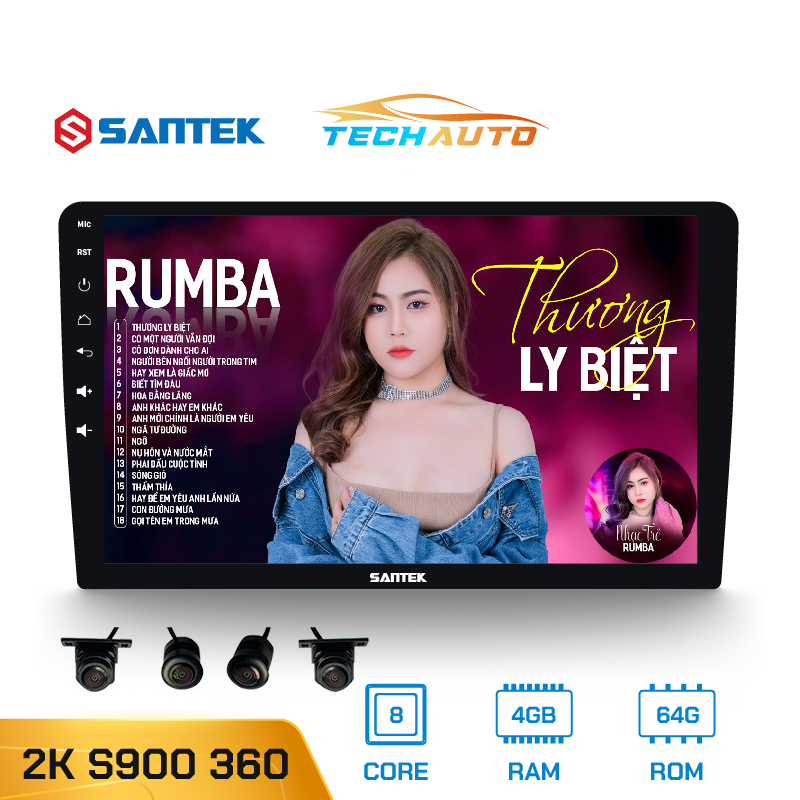 Màn Hình Android Santek 2K S900 360