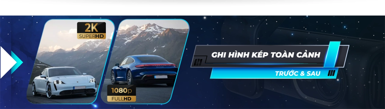 Camera Hành Trình Ghi Hình Trước & Sau toàn Cảnh