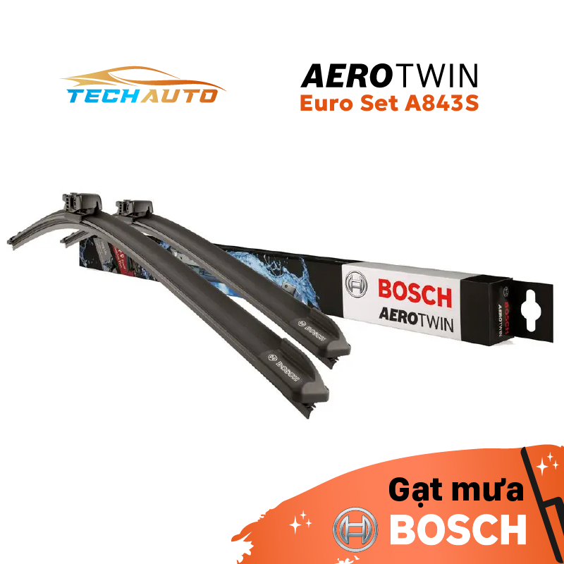 Gạt Mưa Bosch AeroTwin Euro Set A843S