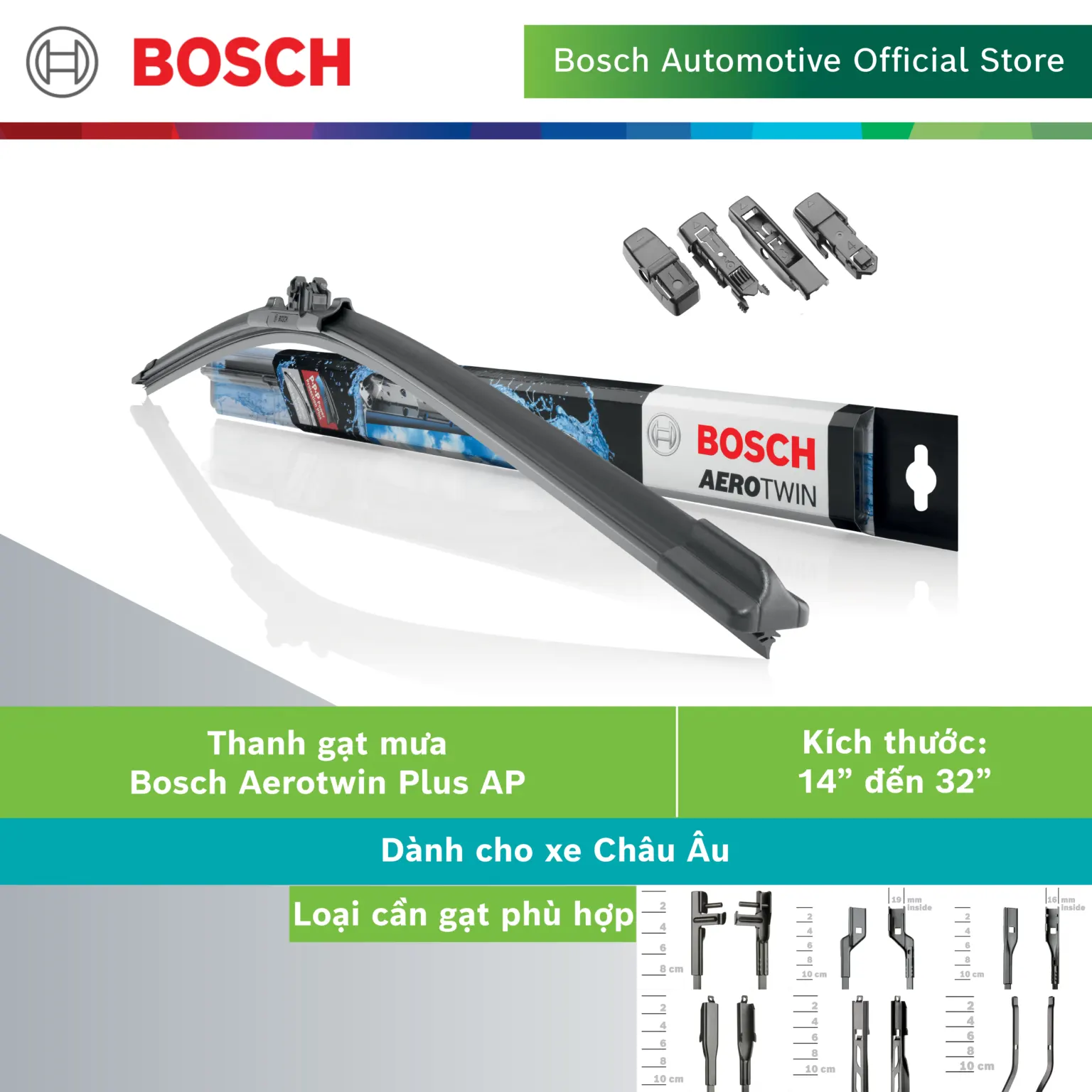 Gạt mưa Bosch AeroTwin Plus