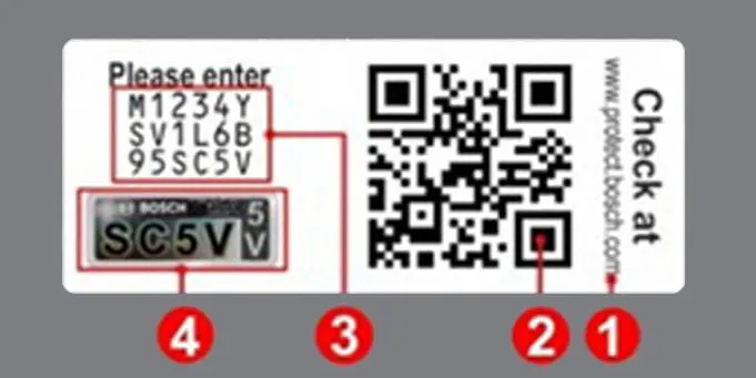 mã QR CODE để kiểm tra hàng chính hãng.