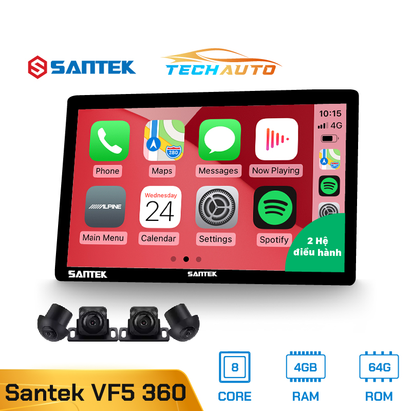Màn Hình Android Santek VF5 Cam360