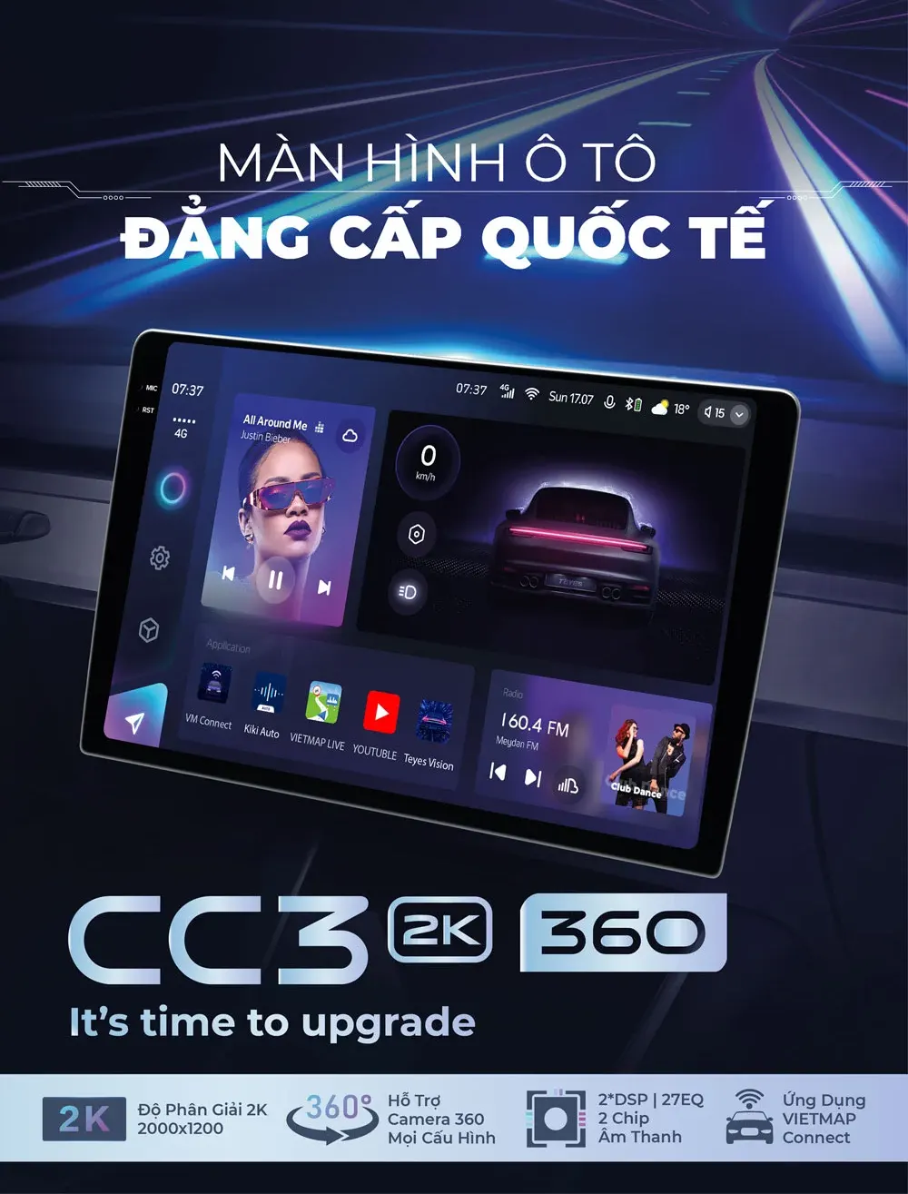 Màn Hình Android Teyes CC3 2K Cam360