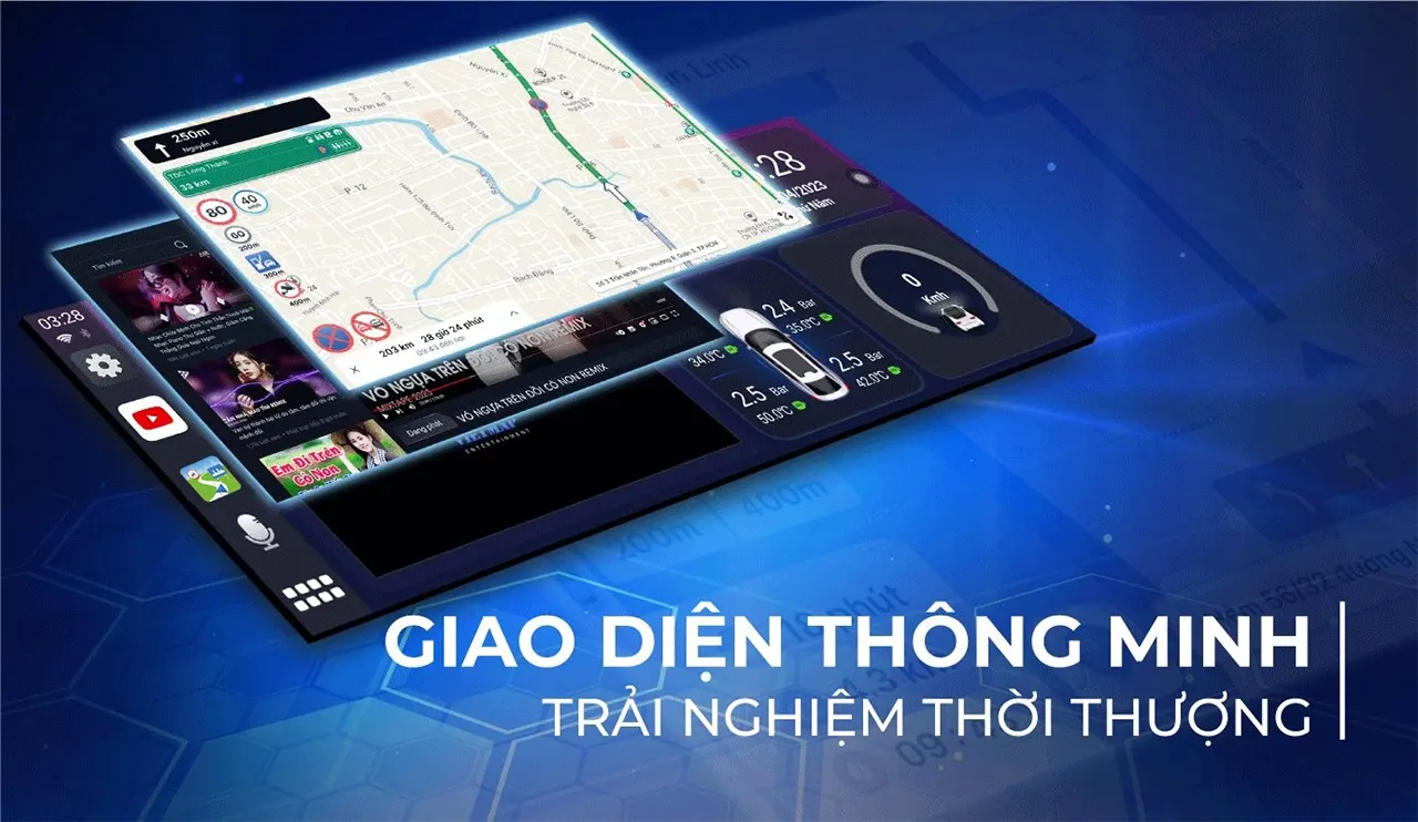 VIETMAP BS10 được trang bị giao diện Picture in Picture (PiP) độc đáo