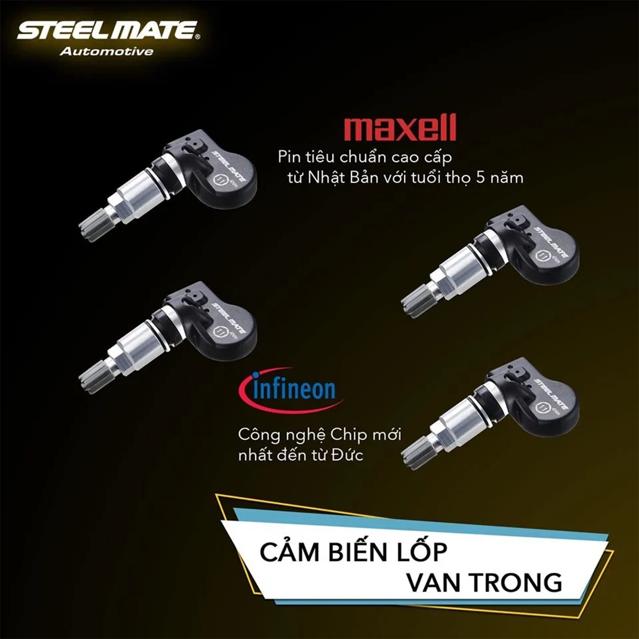 Cảm biến TP-MT11 còn giúp bảo đảm áp suất lốp luôn ở mức tiêu chuẩn