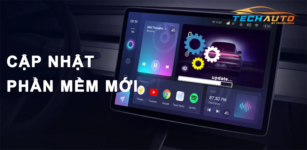 Cập nhật phần mềm mới trên màn Android ô tô