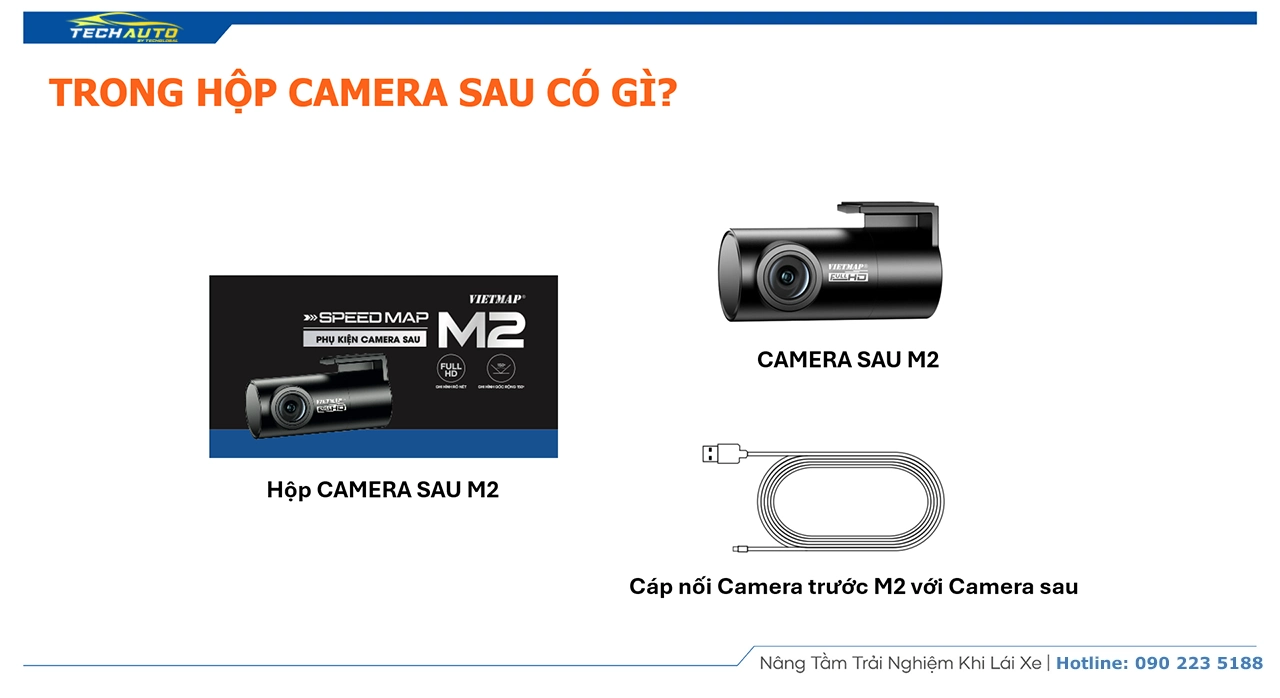 Bên trong hộp camera sau SpeedMap M2 có những gì?