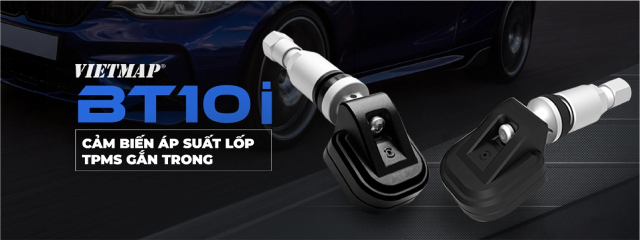 Thông số kỹ thuật của cảm biến áp suất lốp Vietmap BT10 gắn bên trong